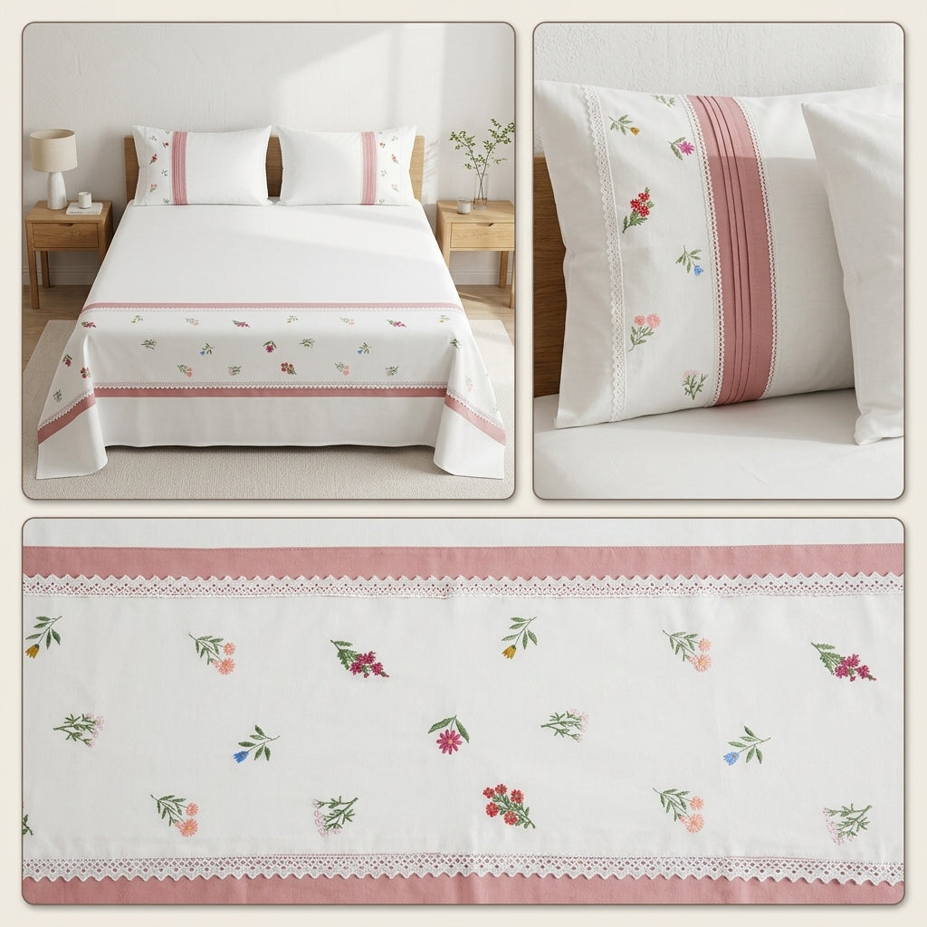 ✨ English King Size Non - Quilted Bedcover– 108 × 108 Inches ✨