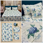 ✨  5 Piece King Size Bedsheet Set with Filled Cushions ✨