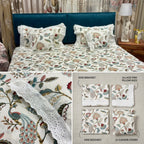 ✨  5 Piece King Size Bedsheet Set with Filled Cushions ✨