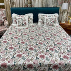 ✨  5 Piece King Size Bedsheet Set with Filled Cushions ✨