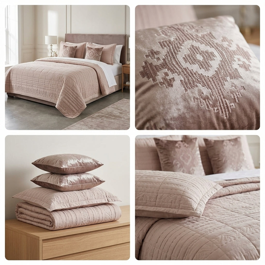 ✨Regal Touch Quilted Bedcovers Bedcover Set – 5 Piece Luxury Bedding Collection ✨