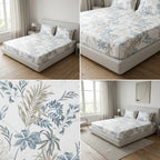 Classical Design Elastic/Fitted Bedsheets Pure Cotton 108 BY 108 Inch