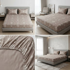 Classical Design Elastic/Fitted Bedsheets Pure Cotton 108 BY 108 Inch