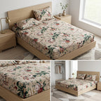 Fitted Bedsheets Pure Cotton 108 BY 108 Inch Product Code :- 55B93RKEH