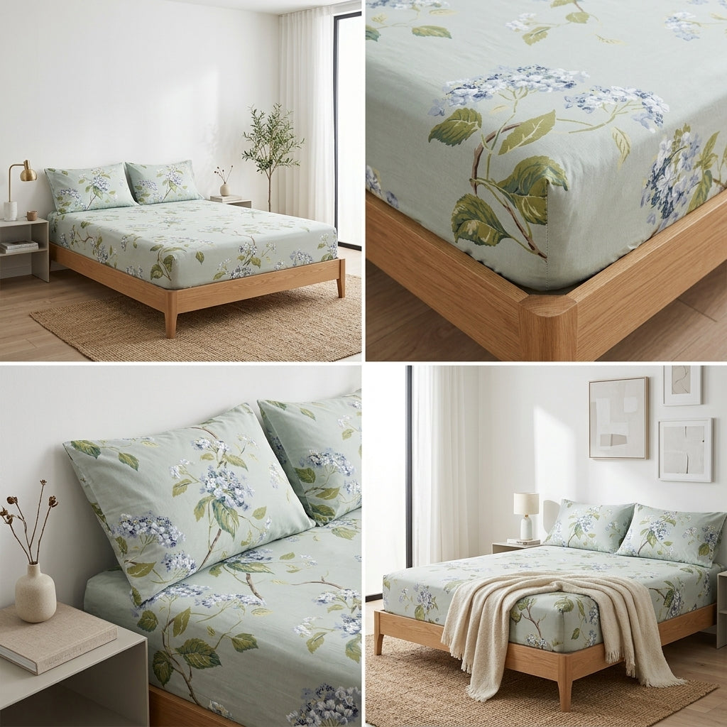 Fitted Bedsheets Pure Cotton 108 BY 108 Inch Product Code :- 55B93RKEH