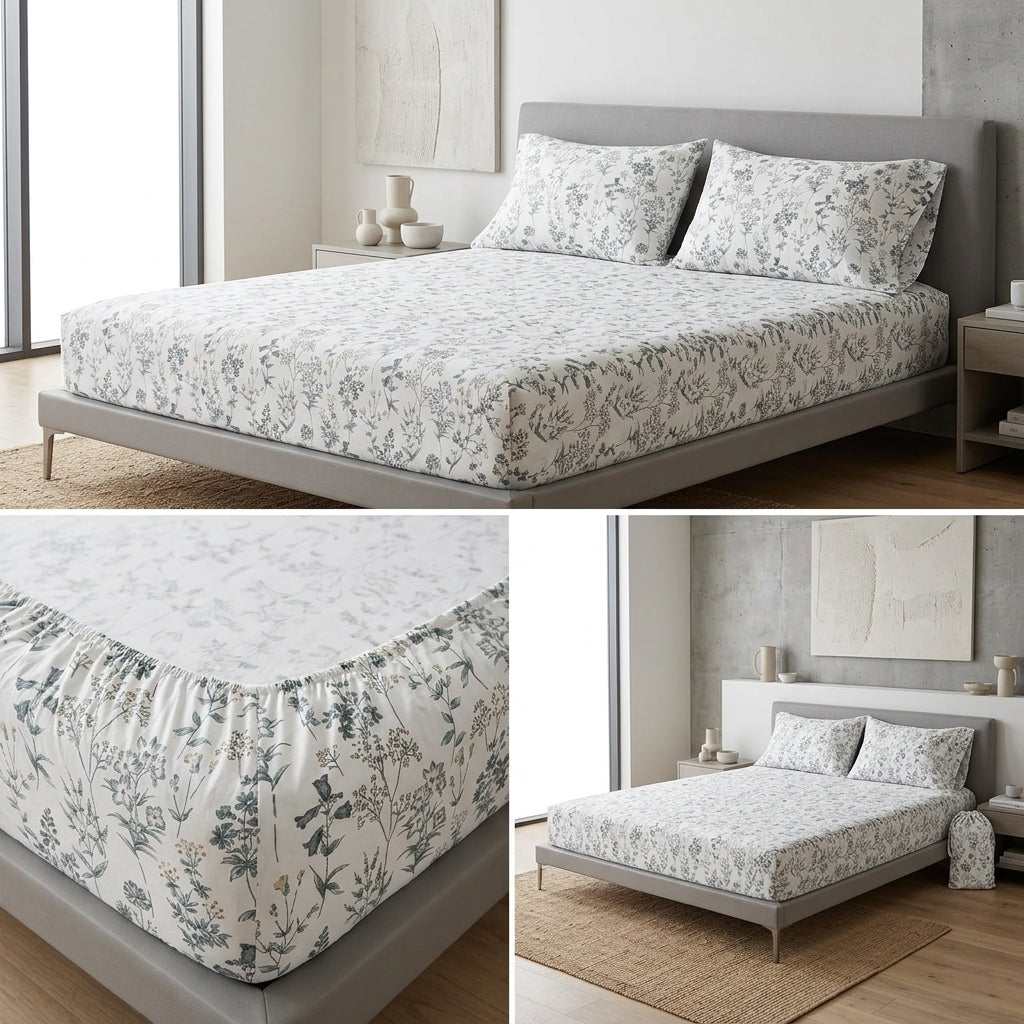 Classical Design Elastic/Fitted Bedsheets Pure Mulmul Cotton 108 BY 108 Inch Product Code :- 55B135RKEH