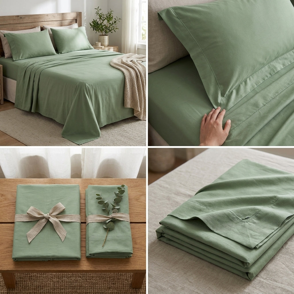 Jumbo Plain Bedsheet Set – Soft & Elegant Everyday Comfort 120 x 108