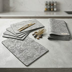 PVC Leather Texture Table Mats – Set of 6