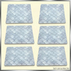 PVC Leather Texture Table Mats – Set of 6