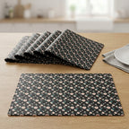 PVC Leather Texture Table Mats – Set of 6