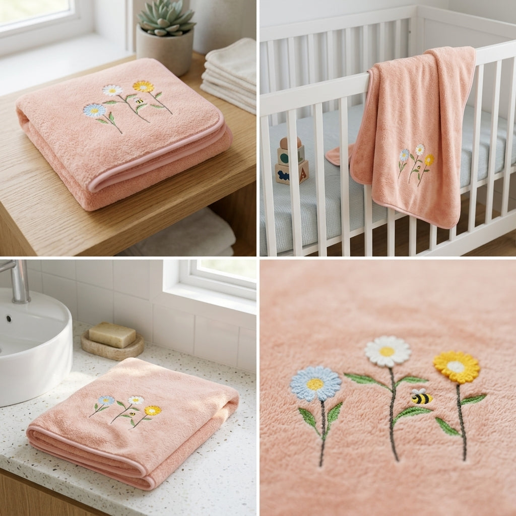 Premium Candy Soft Baby Towel – 70 x 140 CM