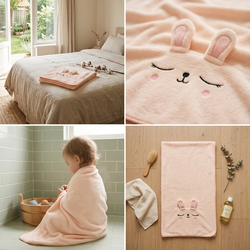 Premium Candy Soft Baby Towel – 70 x 140 CM