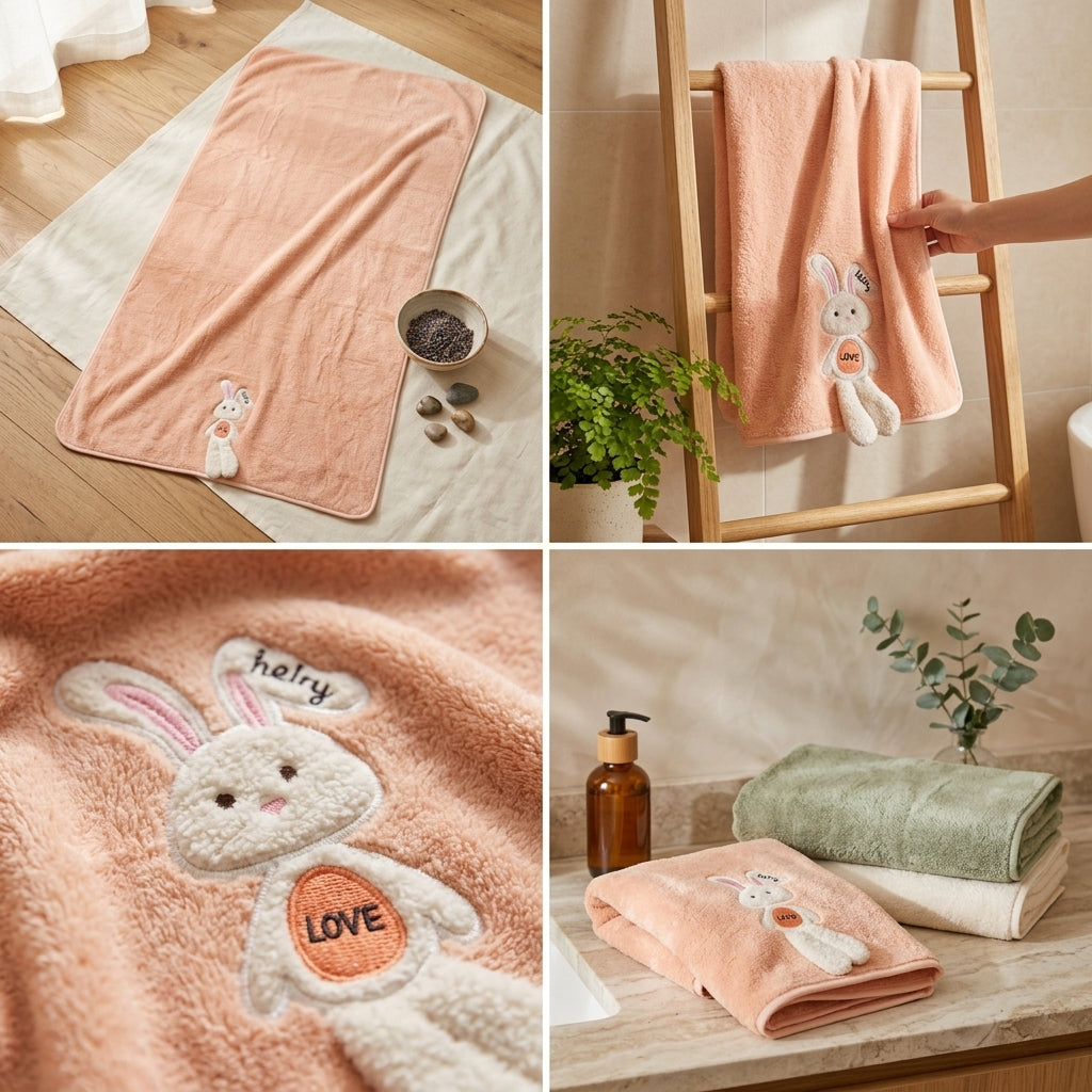 Premium Candy Soft Baby Towel – 70 x 140 CM