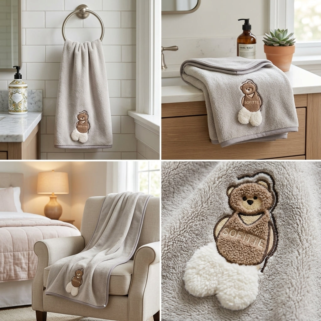 Premium Candy Soft Baby Towel – 70 x 140 CM