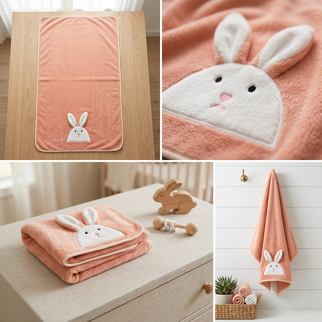 Premium Candy Soft Baby Towel – 70 x 140 CM