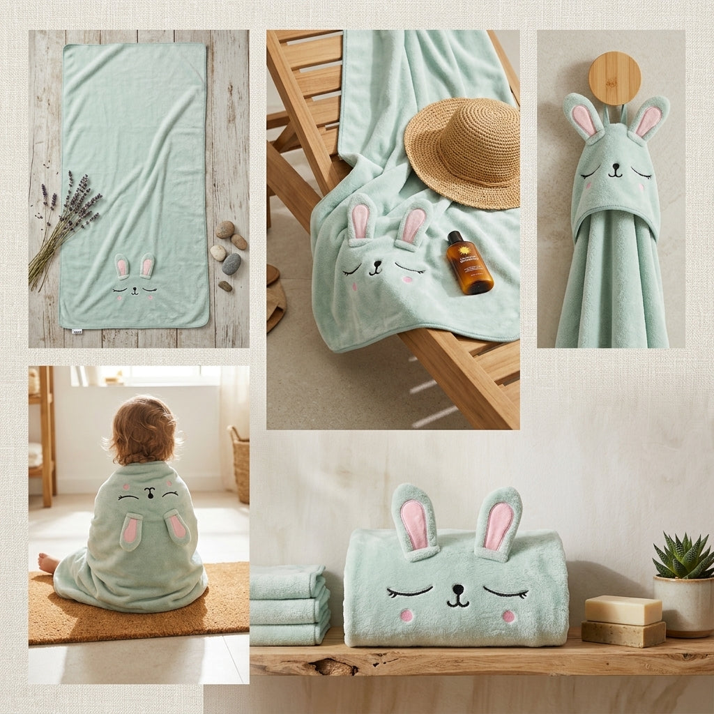 Premium Candy Soft Baby Towel – 70 x 140 CM
