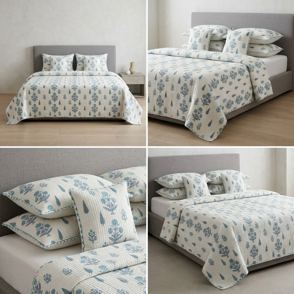 Jannat-e-Noor 5 Pcs Quilted Bedcover