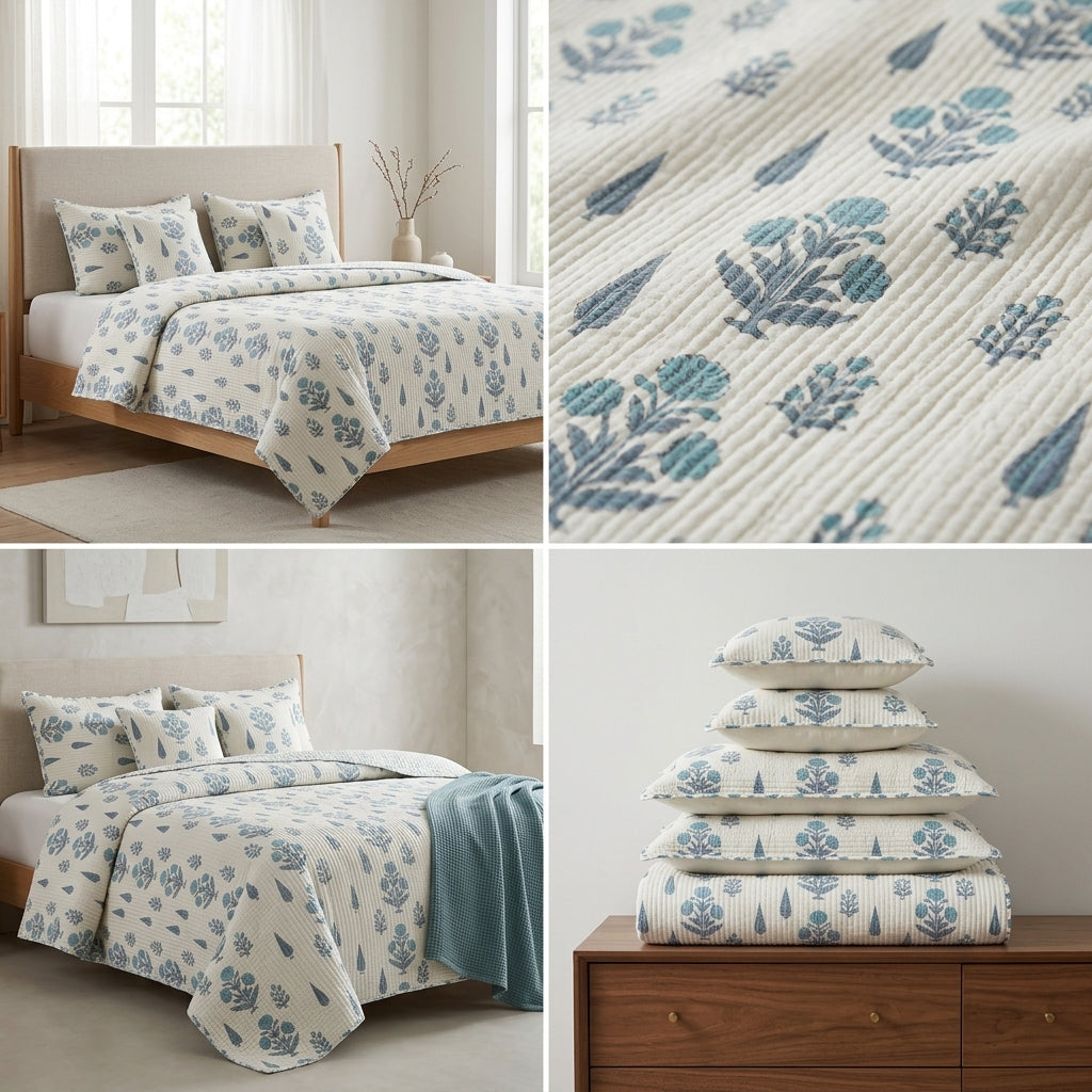Jannat-e-Noor 5 Pcs Quilted Bedcover