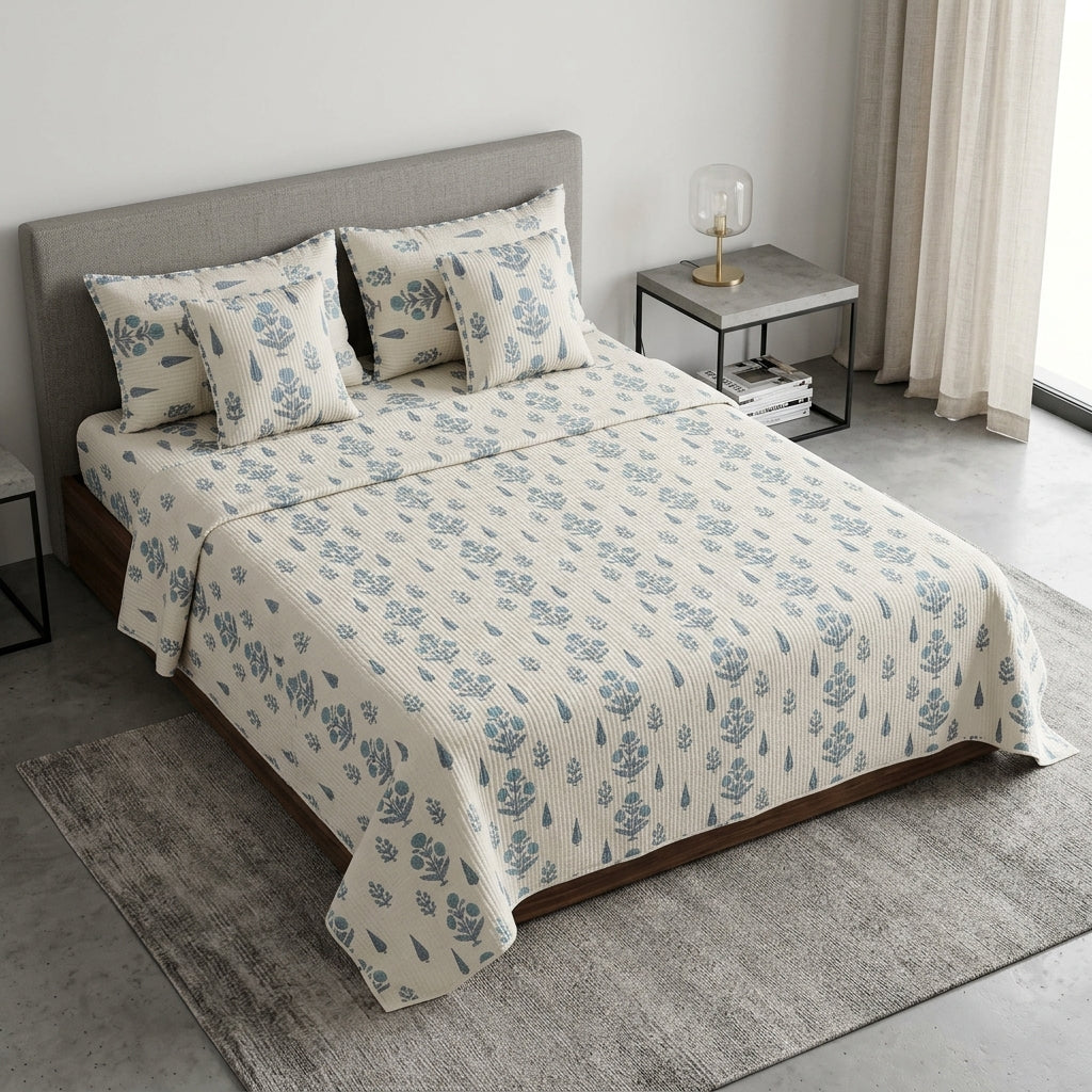 Jannat-e-Noor 5 Pcs Quilted Bedcover