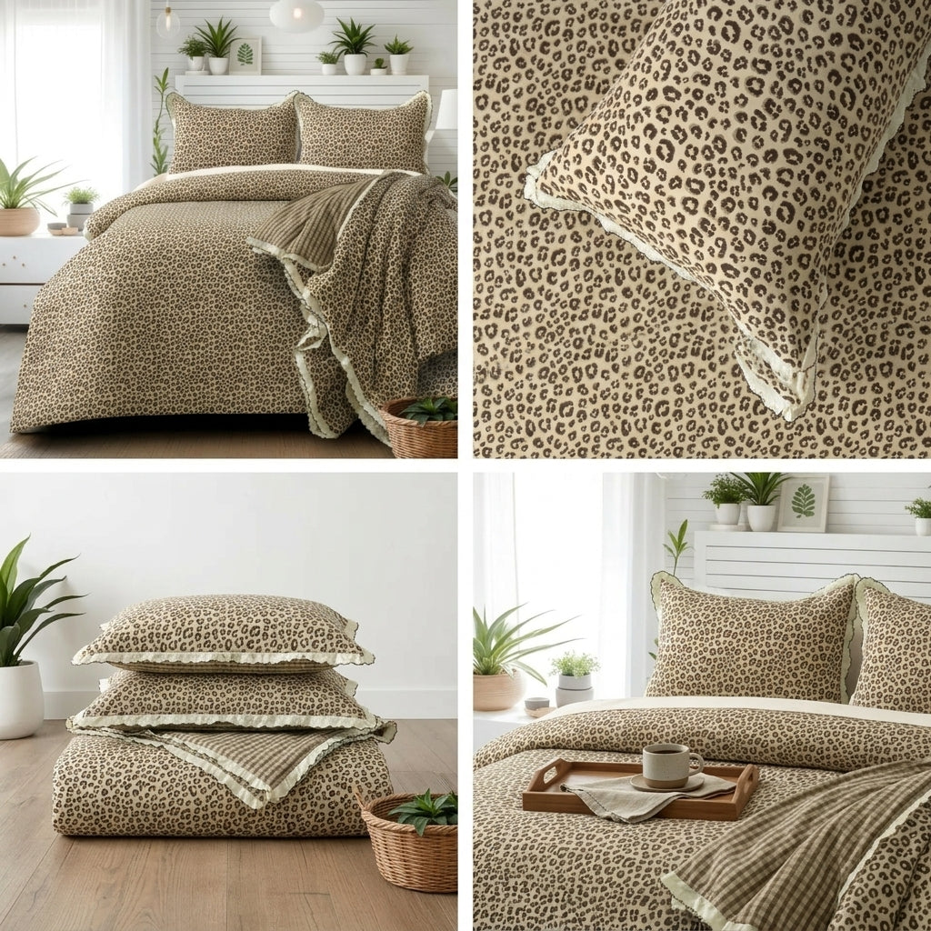 Victorian Lace Comforter Set – 4 Pcs (King Size)