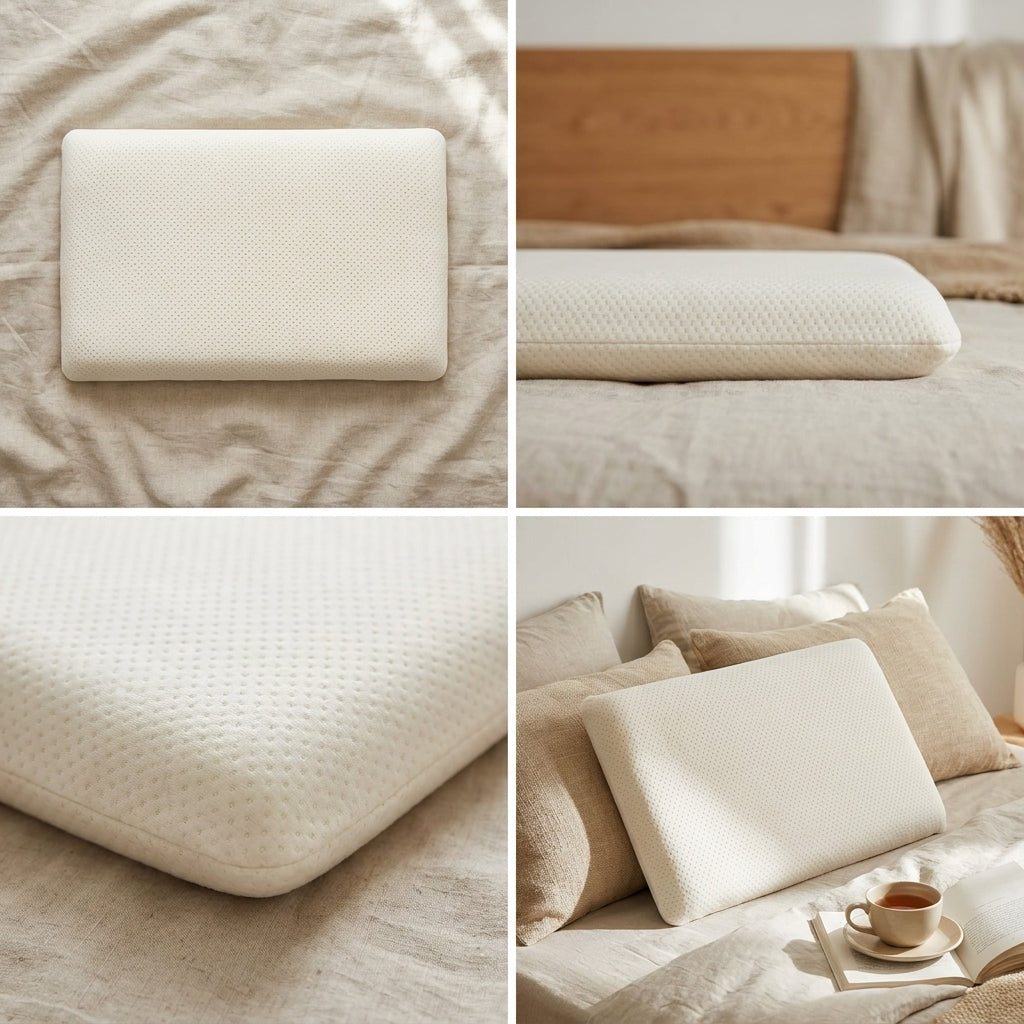 Premium Latex Slim Pillow – Soft Support with Breathable Comfort