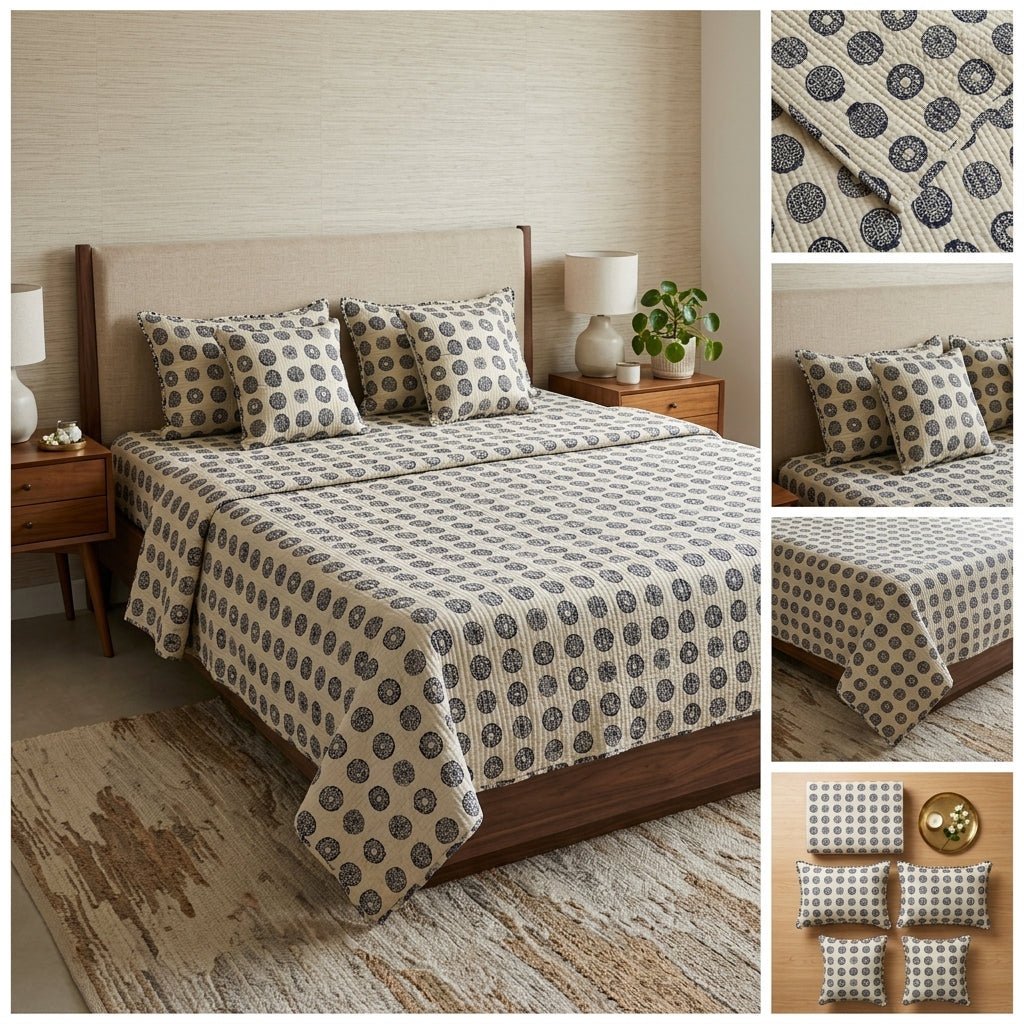 Rang-e-Ishq 5 Pcs Quilted Bedcover
