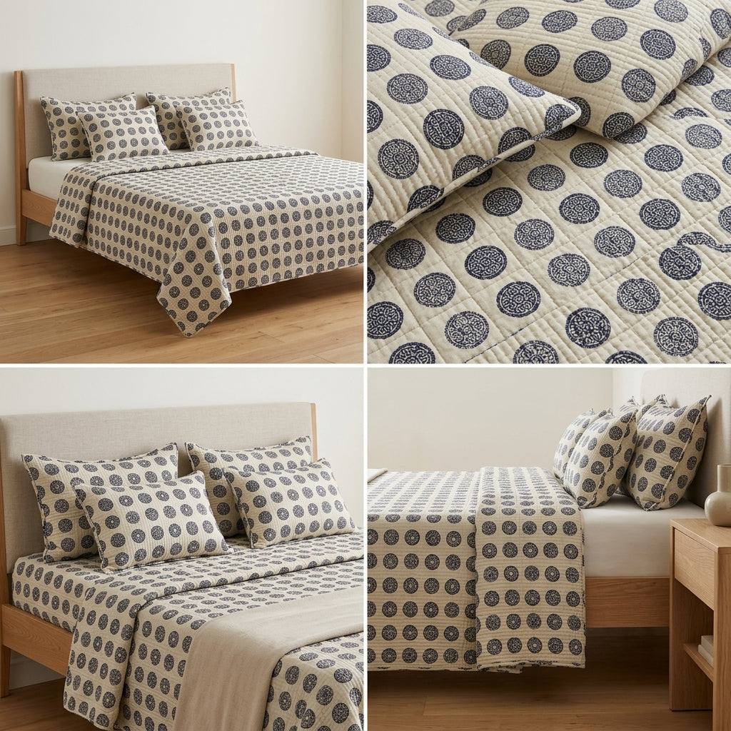 Rang-e-Ishq 5 Pcs Quilted Bedcover