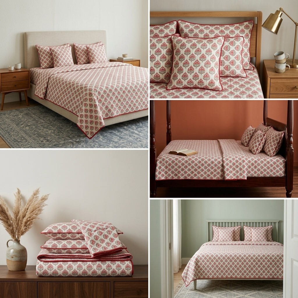 Nazakat 5 Pcs Quilted Bedcover