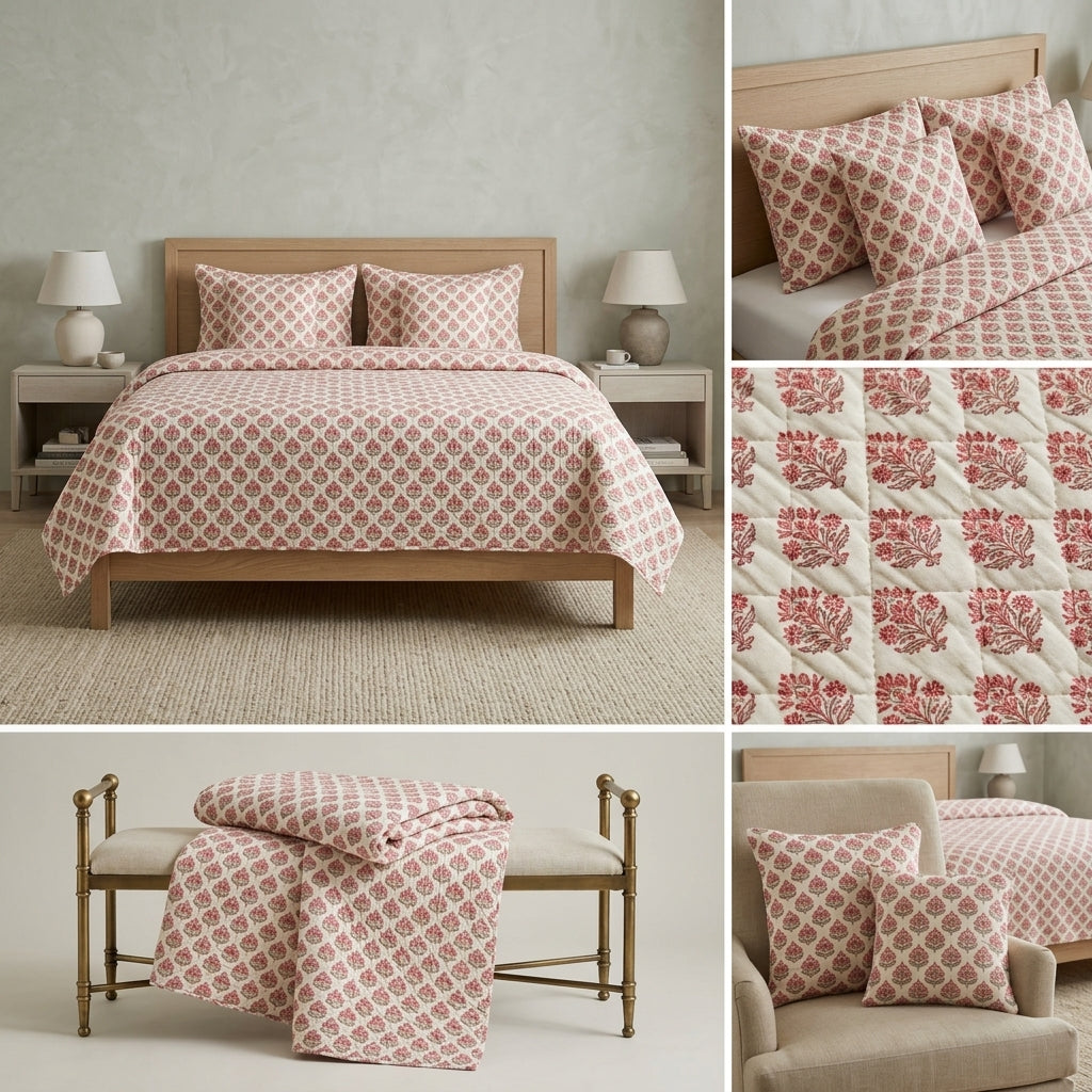 Nazakat 5 Pcs Quilted Bedcover