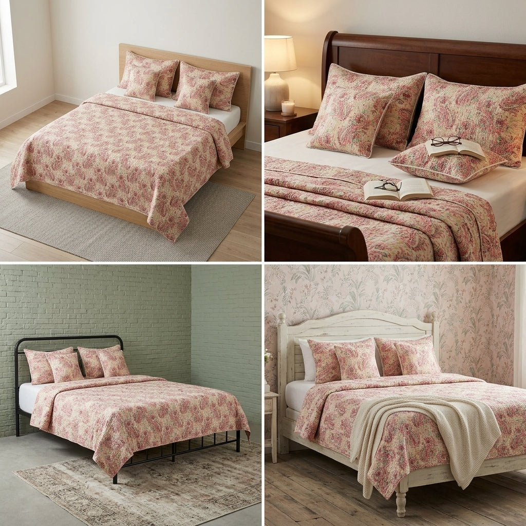 Komal Khwaab 5 Pcs Quilted Bedcover