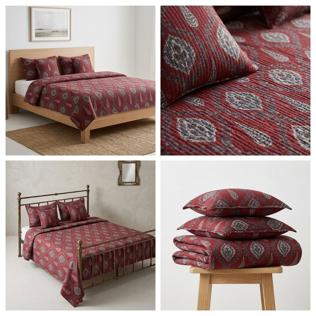 Ishq Aangan 5 Pcs Quilted Bedcover