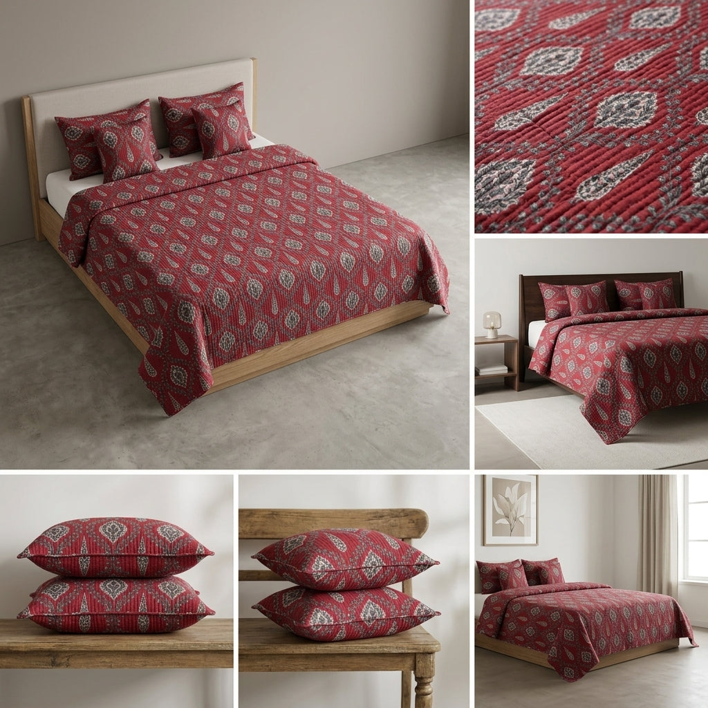Ishq Aangan 5 Pcs Quilted Bedcover