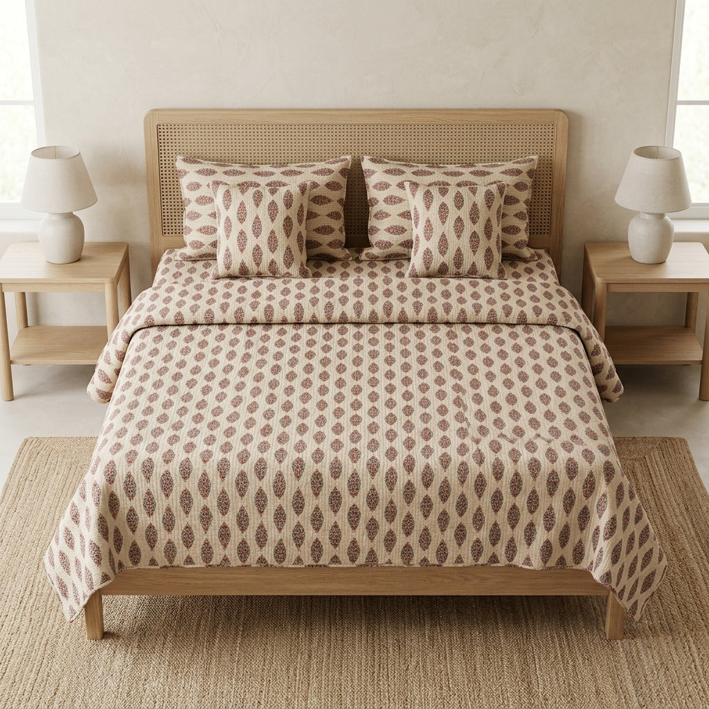 Sukoon 5 Pcs Quilted Bedcover