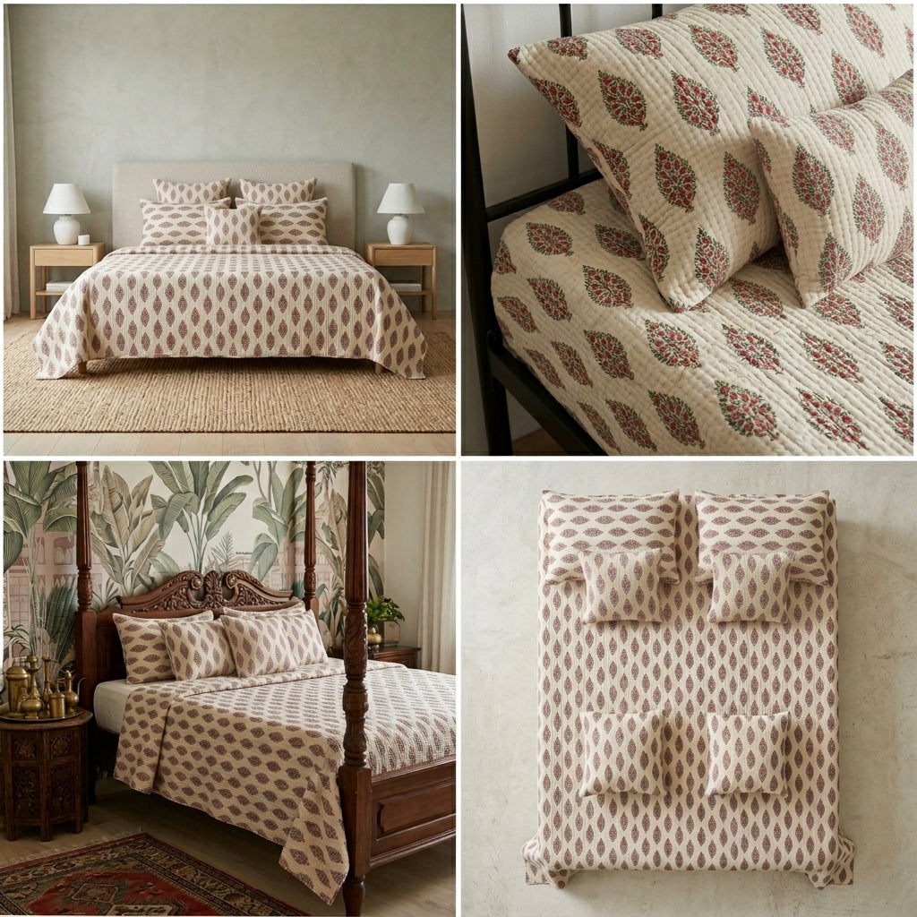 Sukoon 5 Pcs Quilted Bedcover