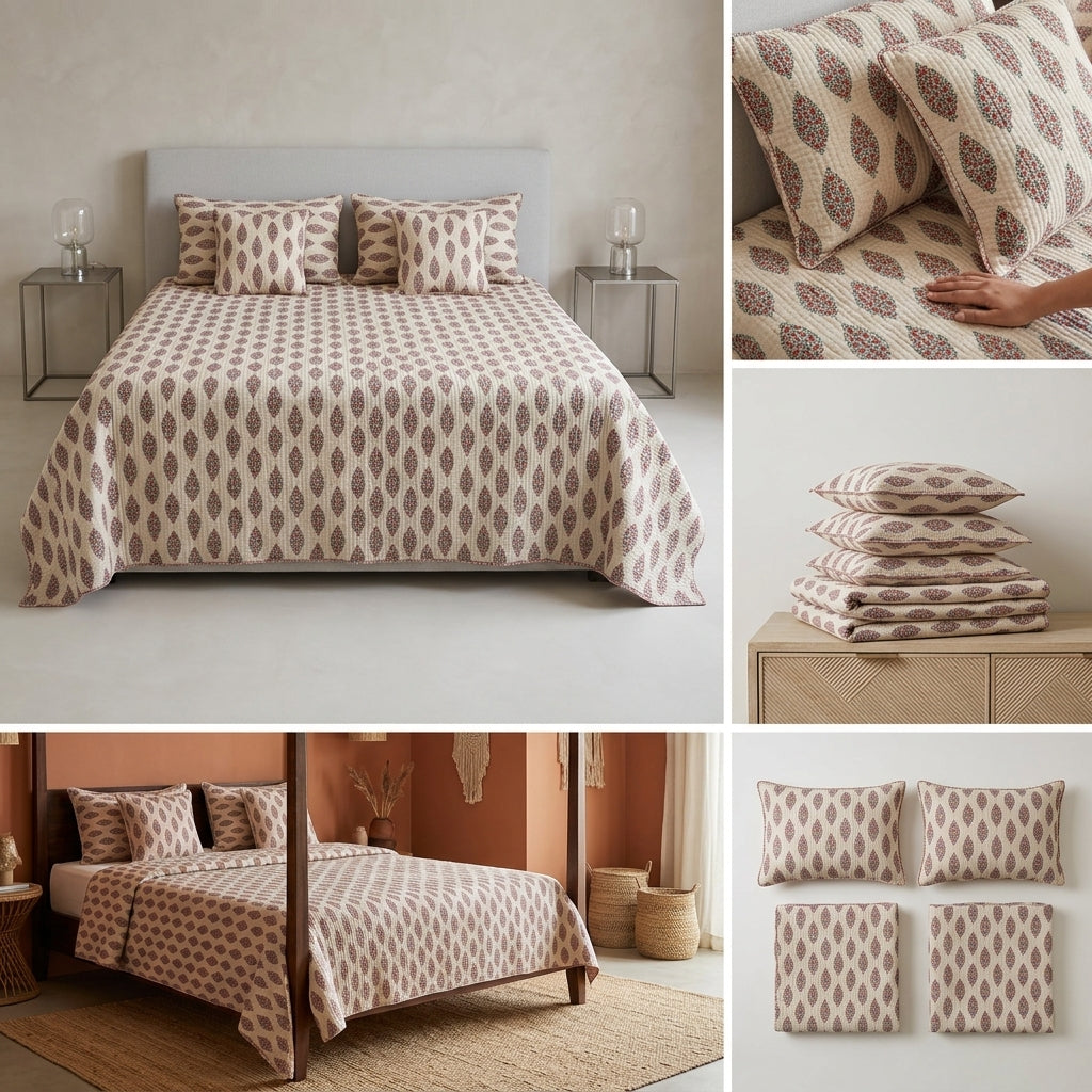 Sukoon 5 Pcs Quilted Bedcover