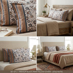 Premium Cotton Pillow Covers (Set of 2) – Multicolour 20* 36 inch