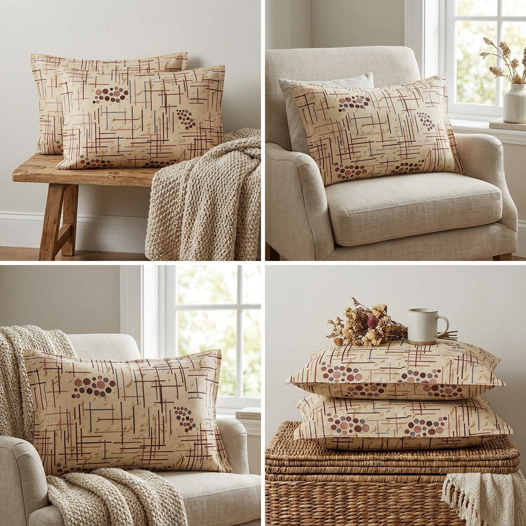 Printed Pillow Cover Collection – Stylish Designs for Every Home - Set of 2