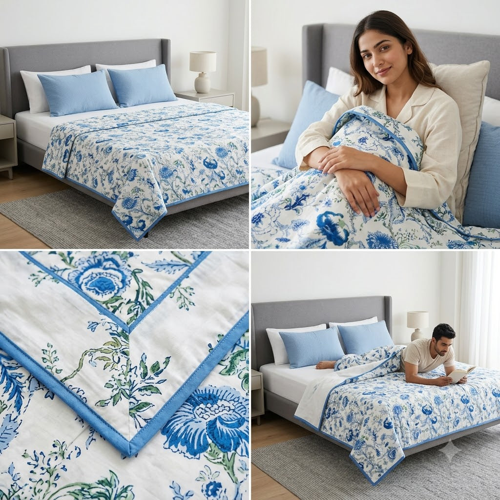 Double Pure Mulmul Dohar For Summers Product Code :- 55B125RKEH