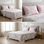 Luxury 350 Thread Count Pure Cotton Floral Bedsheets Product Code :- 55B175RKEH