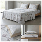 Luxury 350 Thread Count Pure Cotton Floral Bedsheets Product Code :- 55B175RKEH