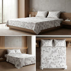 Luxury 350 Thread Count Pure Cotton Floral Bedsheets Product Code :- 55B175RKEH