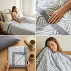 ✨ Natural Fiber Cotton Top Sheet – Soft & Elegant Everyday Comfort ✨
