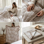✨ Natural Fiber Cotton Top Sheet – Soft & Elegant Everyday Comfort ✨