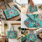 Quilted Cotton Tote Bag – Stylish, Spacious & Everyday Ready