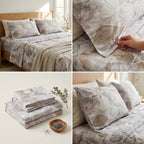 ✨ 280 Thread Count  Cotton Digital Print Bedsheet Set – 3 Piece King Size Collection ✨