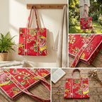 Quilted Cotton Tote Bag – Stylish, Spacious & Everyday Ready