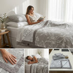 ✨ Natural Fiber Cotton Top Sheet – Soft & Elegant Everyday Comfort ✨