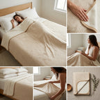 ✨ Natural Fiber Cotton Top Sheet – Soft & Elegant Everyday Comfort ✨