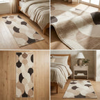Bedside Runner Rug – Soft Modern Bedroom Carpet (55 × 140 CM) ✨