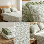 Pure Cotton Bedsheet With Chicken Lace Pillow Covers 108 x 108 inch
